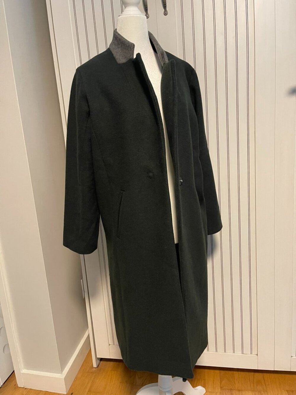 KBF Black Long Wool 50% Coat | Japanese Designer Coat | Oversized